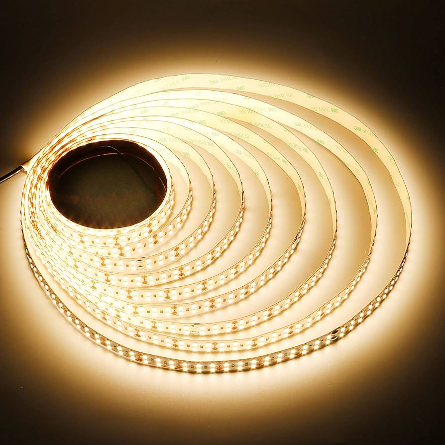 FlexiGlow LED COB Light Strip with Dimmable Warm & Cool White