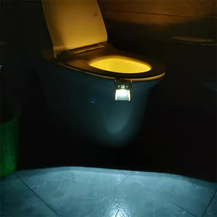 GlowBowl LED Toilet Night Light with Motion Sensor