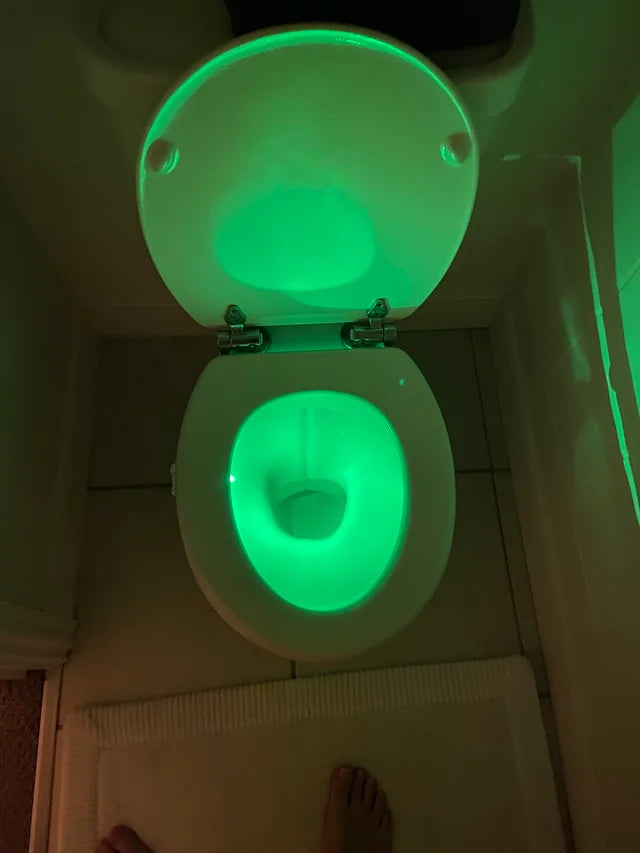 GlowBowl LED Toilet Night Light with Motion Sensor