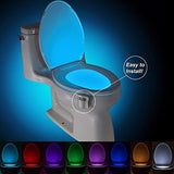 GlowBowl LED Toilet Night Light with Motion Sensor